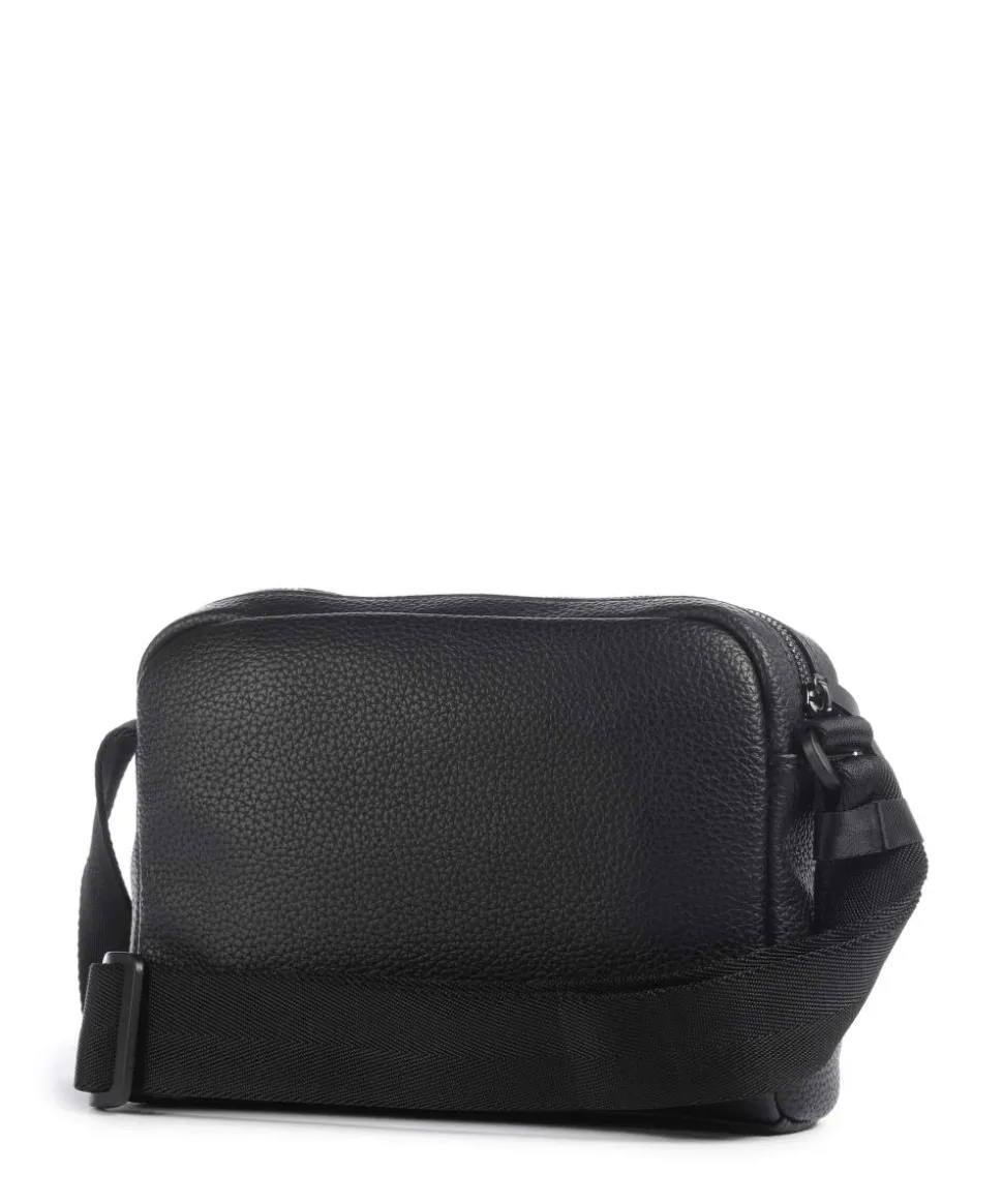 Ethon Umhängetasche Lederimitat schwarz