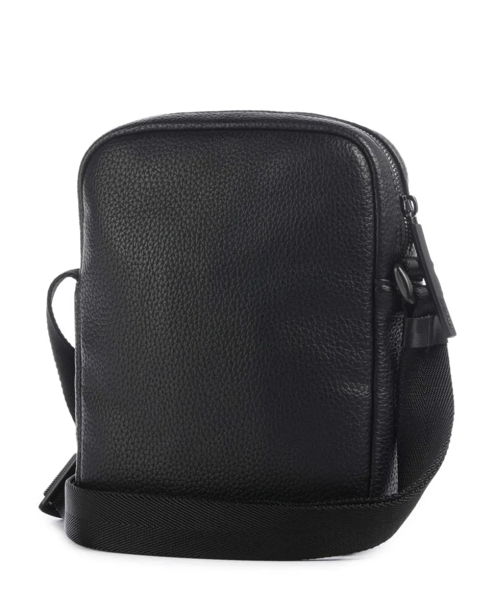 Ethon Umhängetasche Lederimitat schwarz