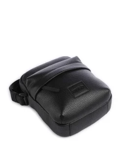 Ethon Umhängetasche Lederimitat schwarz