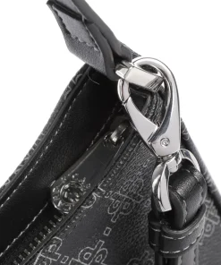 Euphoria Schultertasche Lederimitat schwarz