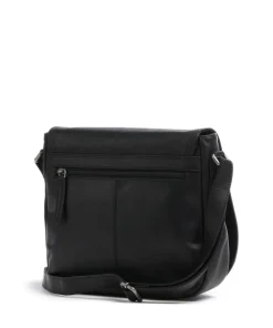 Everglades Umhängetasche Pull-Up Rindsleder schwarz