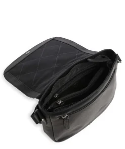 Everglades Umhängetasche Pull-Up Rindsleder schwarz