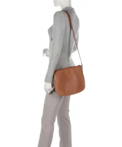 Everglades Umhängetasche Pull-Up Rindsleder cognac