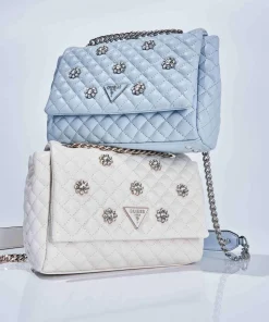 Everlee Schultertasche Lederimitat creme