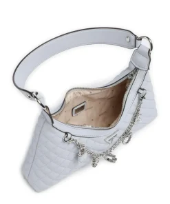 Everlee Schultertasche Lederimitat hellblau