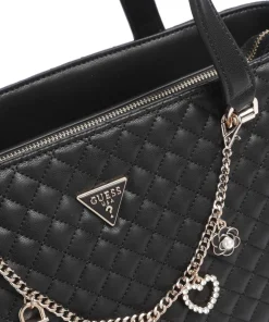 Everlee Shopper Lederimitat schwarz