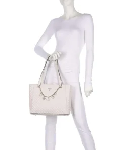 Everlee Shopper Lederimitat creme