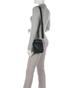 Express Umhängetasche fein genarbtes Kalbsleder schwarz