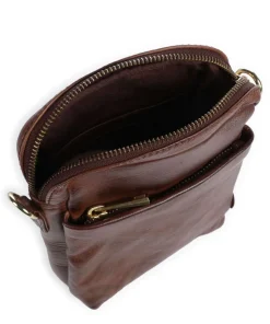 Express Umhängetasche fein genarbtes Kalbsleder dunkelbraun