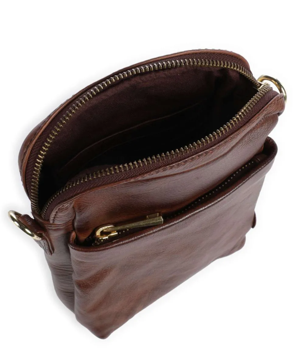 Express Umhängetasche fein genarbtes Kalbsleder dunkelbraun