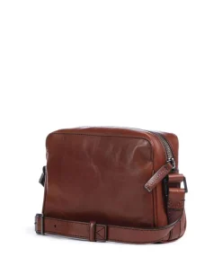 Fabio Umhängetasche fein genarbtes Rindsleder braun