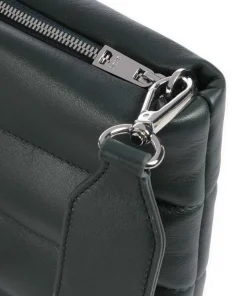 Falkland Umhängetasche fein genarbtes Leder dunkelgrün