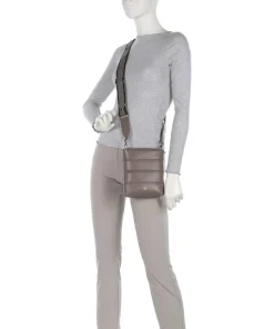 Falkland Umhängetasche fein genarbtes Leder taupe