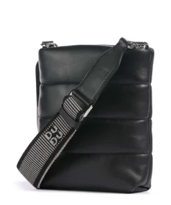 Falkland Umhängetasche fein genarbtes Leder schwarz