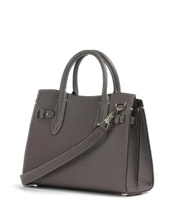 Farah M Handtasche genarbtes Rindsleder taupe