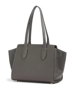 Farah M Schultertasche genarbtes Rindsleder taupe