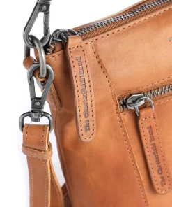 Faro Schultertasche Pull-Up Rindsleder cognac