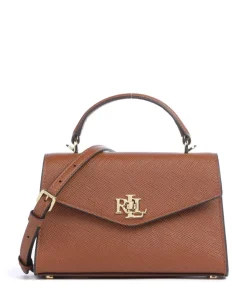 Farrah Small Handtasche genarbtes Leder braun