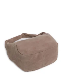 Farrah Suede M Beuteltasche Veloursleder taupe