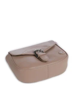 Fashion Favorites Umhängetasche genarbtes Leder taupe