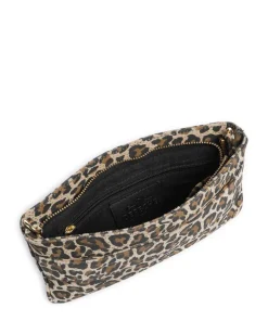 Fashion Favourites Umhängetasche genarbtes Rindsleder braun