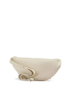 Fashion Gürteltasche genarbtes Rindsleder creme