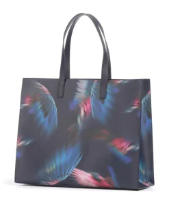 Feaicon Shopper Lederimitat navy