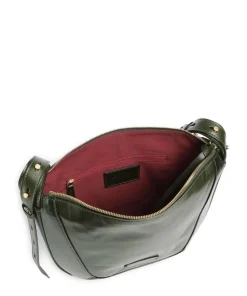 Fedora Schultertasche fein genarbtes Rindsleder khaki