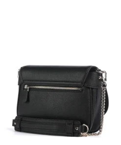 Fedora Schultertasche Lederimitat schwarz