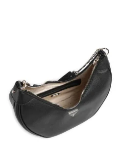 Fedora Schultertasche Lederimitat schwarz