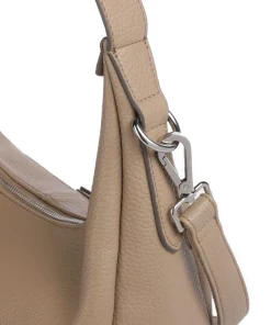 Feel Wild Beuteltasche genarbtes Leder hellbraun