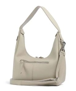 Feel Wild Beuteltasche genarbtes Leder stein