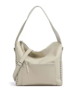 Feel Wild Beuteltasche genarbtes Leder stein