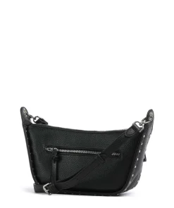 Feel Wild Umhängetasche genarbtes Leder schwarz