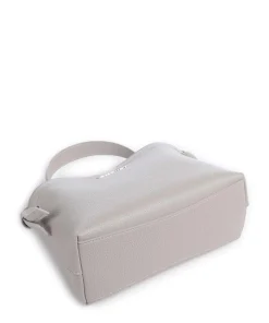 Femke Handtasche Lederimitat hellgrau