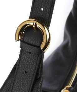 Fernanda Beuteltasche genarbtes Rindsleder schwarz