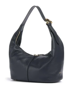 Fernanda Beuteltasche genarbtes Rindsleder navy
