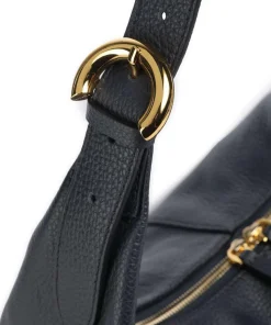 Fernanda Beuteltasche genarbtes Rindsleder navy