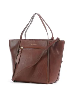 Fine Florence Umhängetasche fein genarbtes Leder braun