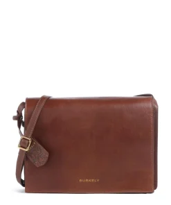 Fine Florence Umhängetasche genarbtes Leder braun