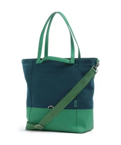 Fiorella FI200 Shopper Lederimitat, Canvas petrol