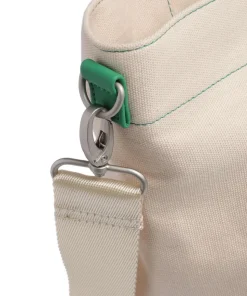 Fiorella FI200 Shopper Lederimitat, Canvas beige/grün