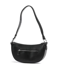 Firenze Fashion Schultertasche genarbtes Rindsleder schwarz
