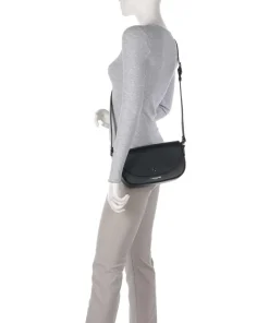 Firenze Milano Bao Umhängetasche genarbtes Rindsleder schwarz