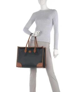 Firenze Shopper 14″ Lederimitat schwarz