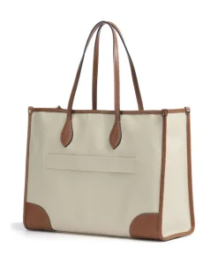 Firenze Shopper 14″ Lederimitat elfenbein/braun
