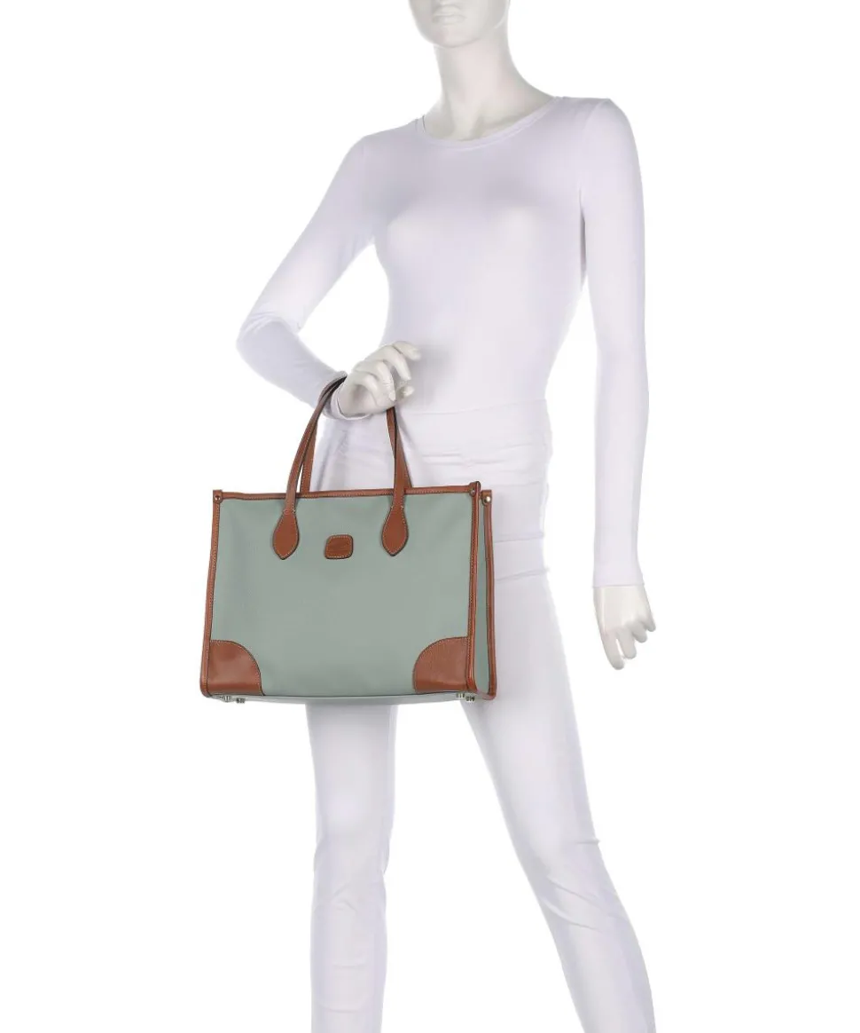 Firenze Shopper Lederimitat grünblau