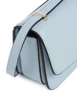 Flap Re Umhängetasche Lederimitat hellblau