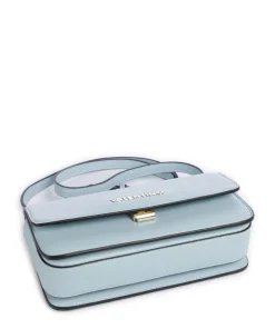 Flap Re Umhängetasche Lederimitat hellblau