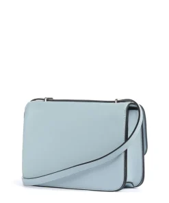 Flap Re Umhängetasche Lederimitat hellblau
